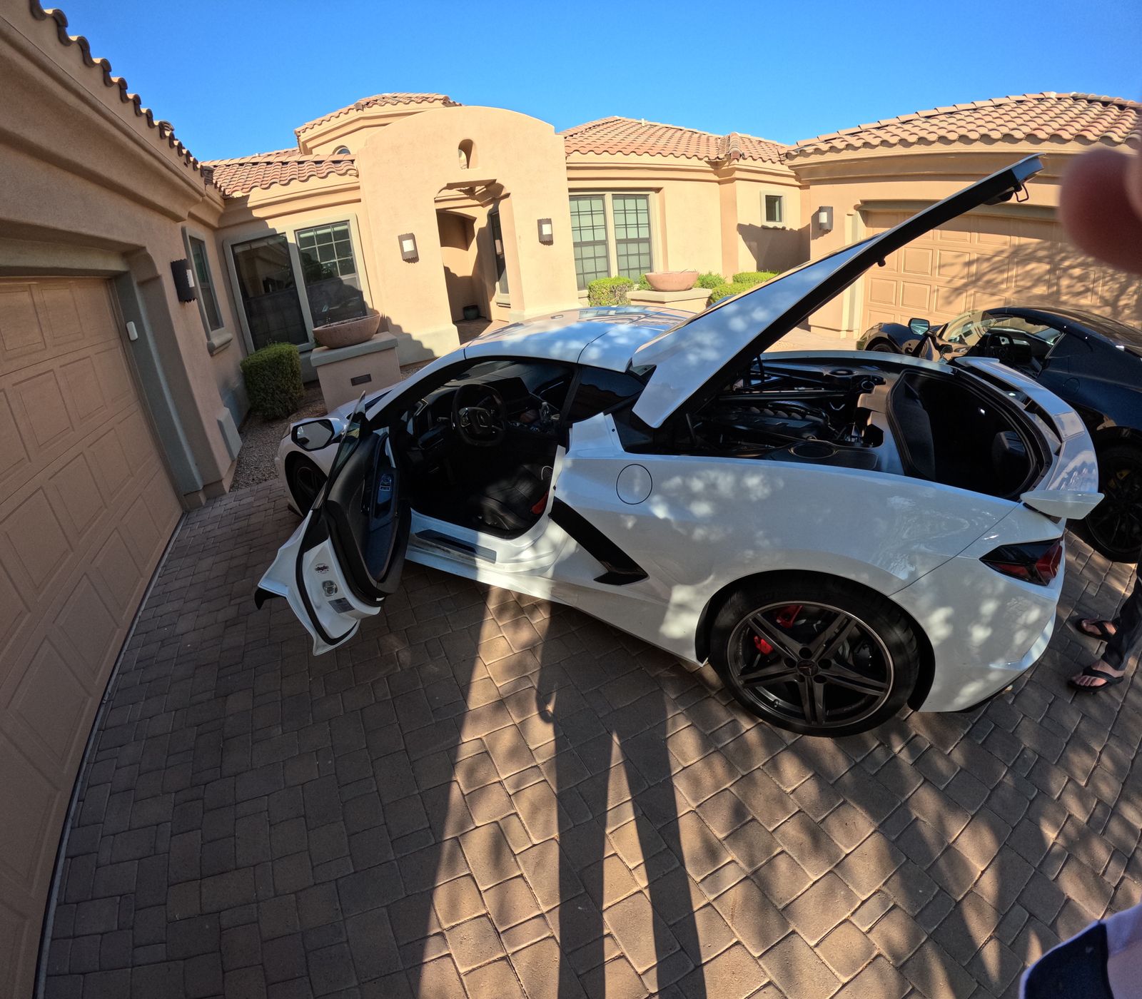 The Leverage Auto fleet — two Corvette C8 Stingrays in Phoenix, Arizona